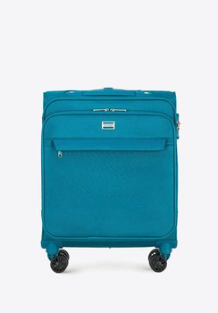 Mała walizka miękka jednokolorowa turkusowa - WITTCHEN