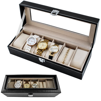 Malatec, Organizer/Pudełko na zegarki na 6 zegarków - Iso Trade