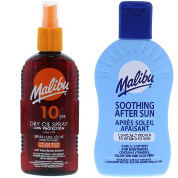Malibu SPF10 Olejek Brązujący 200ml + Balsam Po Opalaniu 200ml - Malibu