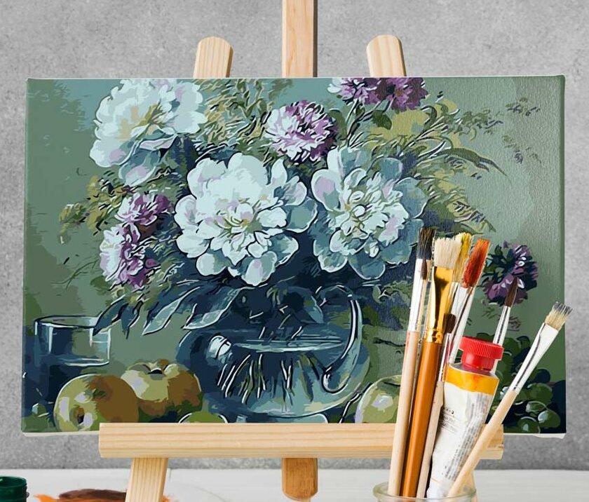 malowanie-po-numerach-30x40-cm-kwiaty-w-jadalni-hobby-maniak