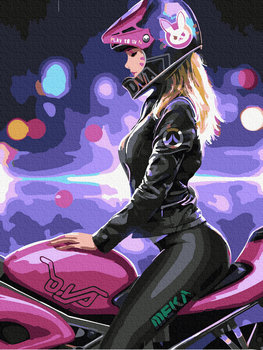 Malowanie po numerach 30x40cm, Dziewczyna na motocyklu - Twoje Hobby