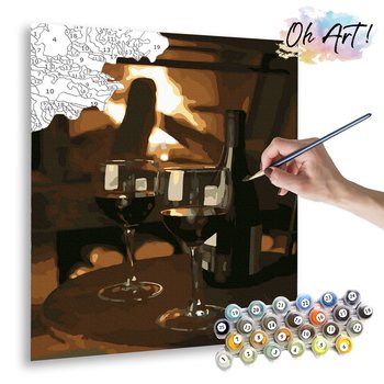 Malowanie Po Numerach, 40x50 Cm - Wino Dla Zakochanych / Oh-art - Oh Art!