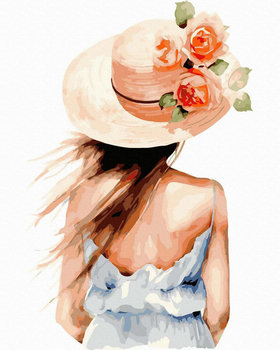Malowanie Po Numerach 40X50 Dziewczyna w kapeluszu - Twoje Hobby