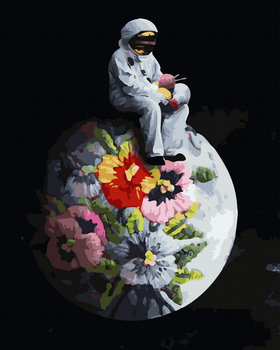 Malowanie Po Numerach Аstronauta Na Księżycu 40X50 - Twoje Hobby