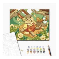 Malowanie Po Numerach, Brushme, 30X40Cm, Kids, Zajączki Na Pikniku, 1Szt