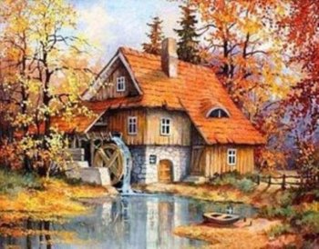 Malowanie po numerach Dom jesienią 40 x 50 5671 (31433) - Inna marka