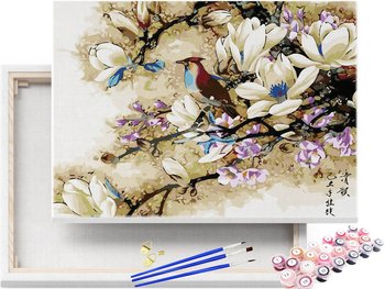 Malowanie po numerach Drzewo Magnolii 40x50cm Rama / beliart