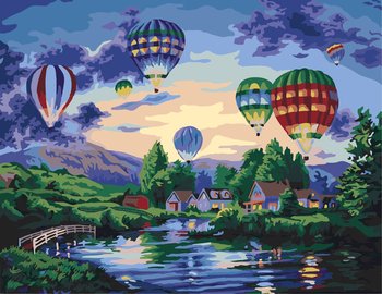 Malowanie po numerach, Festiwal balonów, 40x50 cm - hobby-maniak