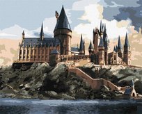 MALOWANIE PO NUMERACH, IDEYKA, 40X50CM, HARRY POTTER-HOGWARTS BY DAY,1SZT