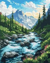 Malowanie po numerach iPicasso 40x50 cm na ramie Rysowane Zakopane