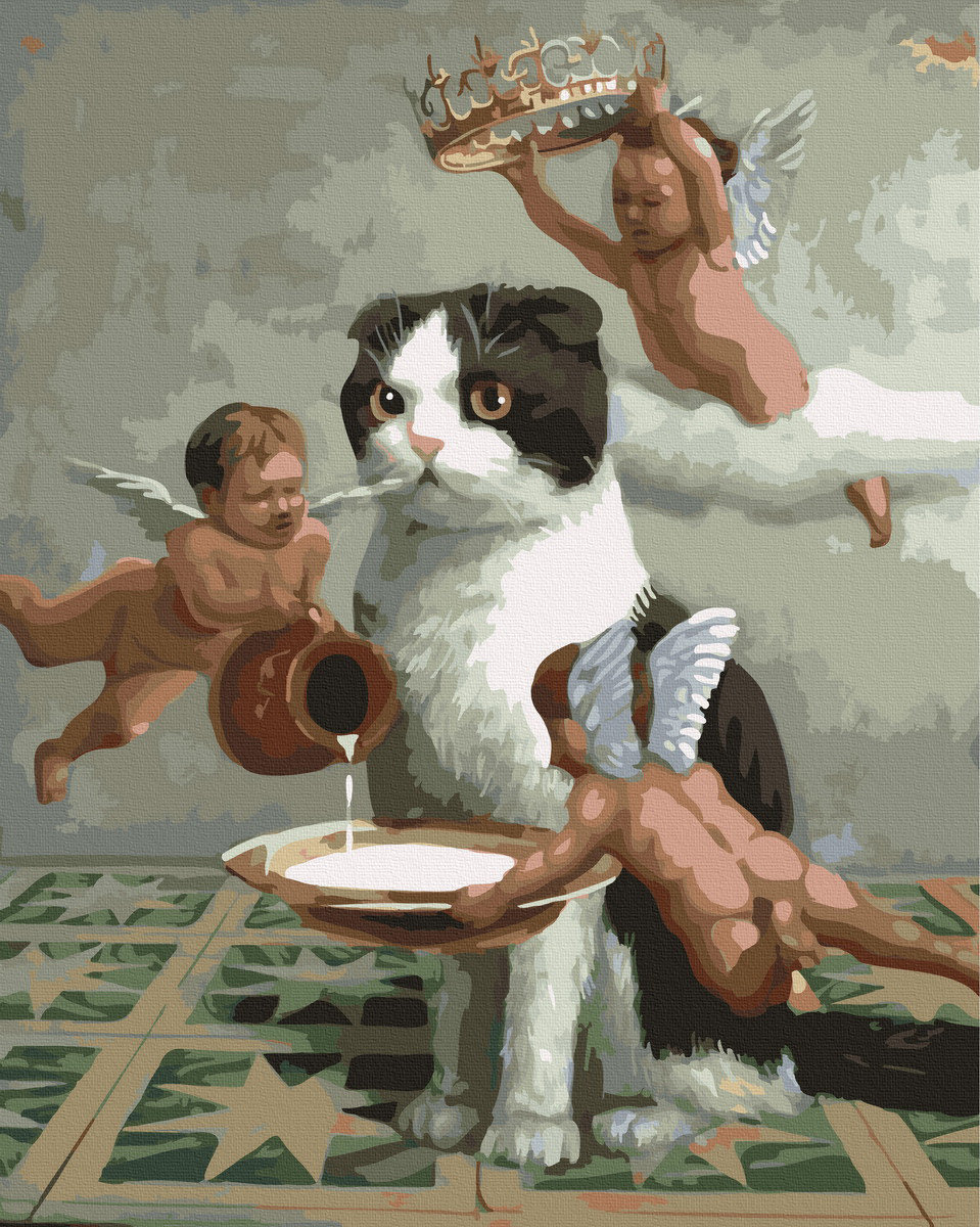 Фото - Малювання Malowanie Po Numerach Jego Królewska Mość Kot
