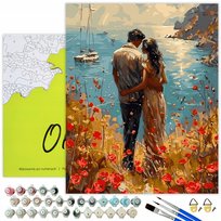 MALOWANIE PO NUMERACH Kreatywny Obraz do Malowania po numerach z Ramą OhArt