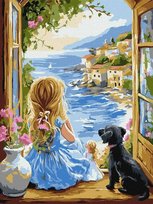 Malowanie po numerach - Marzycielska 30x40cm - Ideyka