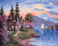 Malowanie Po Numerach Nad Jeziorem