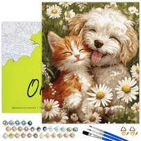 MALOWANIE PO NUMERACH Pies Obrazy Do Malowania po numerach Z RAMĄ Oh Art!