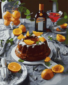 Malowanie po numerach. "Pomarańczowa Rozkosz ©alonka_good" 40х50cm - Ideyka