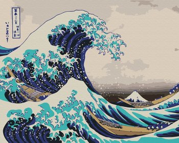 Malowanie po numerach Wielka Falaw Kanagawie Hokusai ArtiFly - ArtiFly