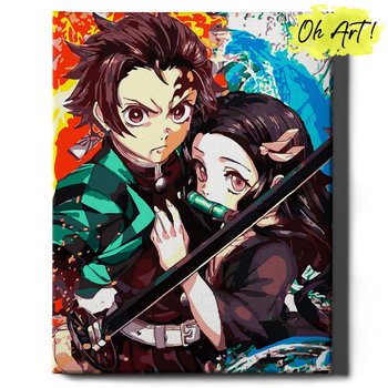 Malowanie Po Numerach z Ramą 40x50 cm Anime – Obraz do Malowania po numerach Dla Dzieci Oh Art! - Oh Art!