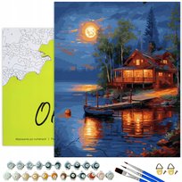 MALOWANIE PO NUMERACH Z RAMĄ Obrazy Do Malowania po numerach Pejzaz Oh Art