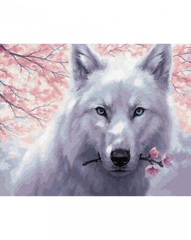 Malowanie Po Numerach Zestaw Wilk Z Kwiatem 40X50 - Twoje Hobby