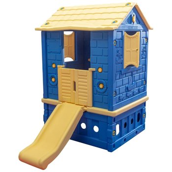 Małpiszon, domek dla dzieci King 106×90 cm niebieski - King Kids