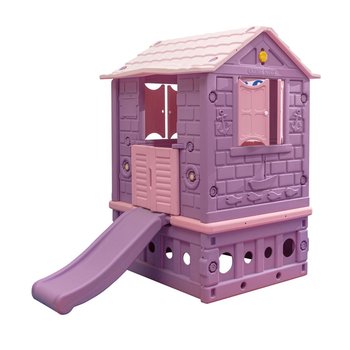 Małpiszon, domek dla dzieci King 106×90 cm różowy - King Kids