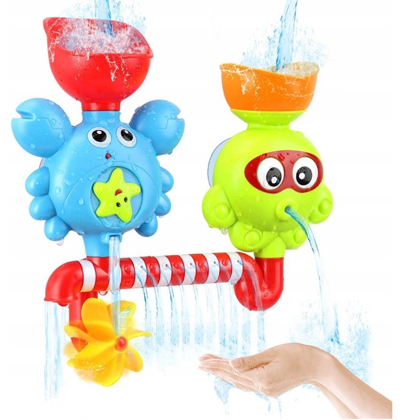 Фото - Іграшка для купання MalPlay, zabawka do kąpieli Krab i Ośmiorniczka Fontanna