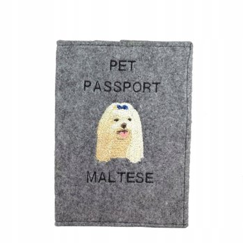 Maltańczyk Haftowany pokrowiec na paszport - Inna marka