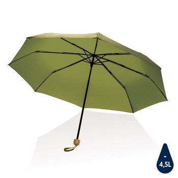 Mały bambusowy parasol 20,5" Impact AWARE™ RPET, składany - KEMER
