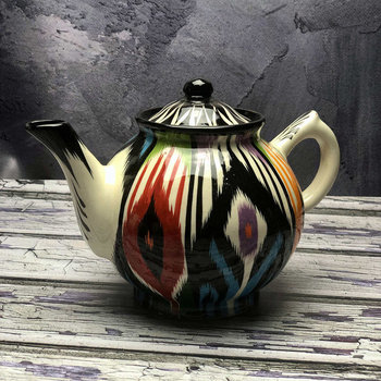 Mały czajnik ceramiczny ręcznie zdobiony „Kocie oko” pojemność 1000ml - Inny producent