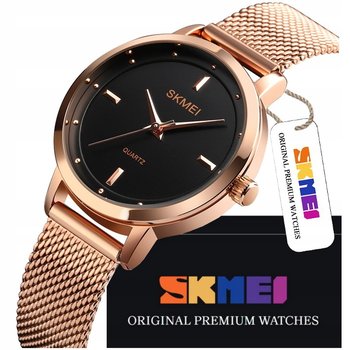 Mały Elegancki Zegarek Damski Skmei Wskazówkowy Bransoleta 304 Złoty - SKMEI