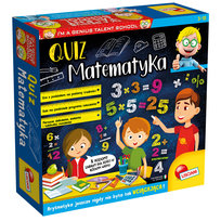Mały Geniusz Quiz - matematyka, gra planszowa, Lisciani Lisciani