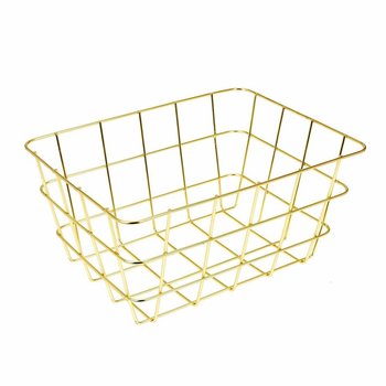 Mały kosz Druciak, QUBUSS, złoty - QUBUSS