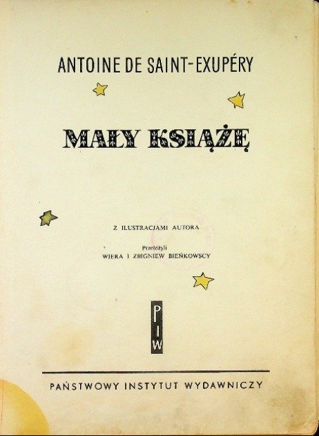 Mały Książę De Saint Exupery Antoine Książka W Empik