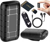Mały Mini Dyktafon Szpiegowski Najdłuższy Czas Nagrywania 500H 20 Dni 128Gb
