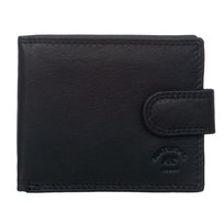 Mały Portfel Męski RFiD Skórzany Natural Brand Czarny Natural Brand