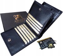 Mały Portfel Męski Skórzany Antykradzieżowy !