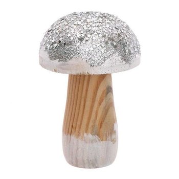 Mały srebrny drewniany grzyb - Inny producent