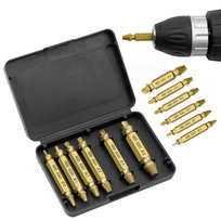 Mały zestaw do wykręcania zerwanych śrub wkrętów wkrętarki komplet 6 sztuk