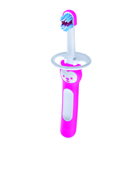 MAM Baby, Baby’s Brush, pierwsza szczoteczka do mycia zębów różowa, 1 szt. - MAM Baby