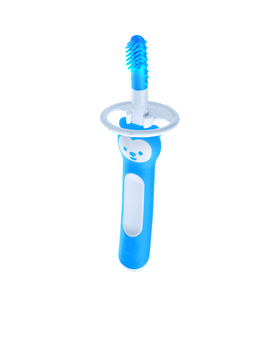 MAM Baby, Massaging Brush, szczoteczka do masażu dziąseł 2-6 m-cy niebieska, 1 szt. - MAM Baby