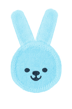 MAM Baby, Oral Care Rabbit, rękawiczka do masażu dziąseł niebieska, 1 szt. - MAM Baby