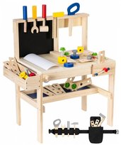 MAMABRUM Duży Drewniany Zestaw Majsterkowicza Warsztat