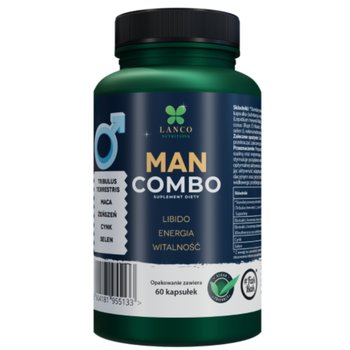 Man Combo, Suplement na libido, testosteron, witalność i męską energię, 60 kaps. Suplement diety - Lanco Nutrition