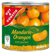 Mandarynki w lekkim syropie obrane z Niemiec Edeka
