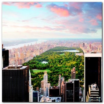 Manhattan at Sunset plakat obraz 70x70cm - Wizard+Genius