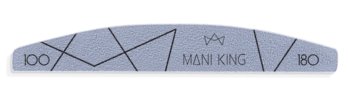 Mani King Pilnik do Paznokci Półksiężyc Łódka 100/180 Manicure - ManiKing