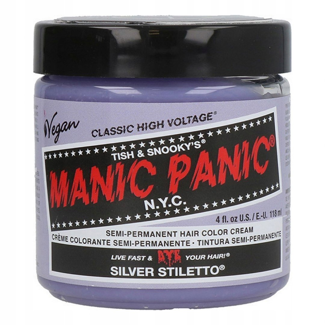 Manic Panic Silver Stiletto Classic Creme 118ml Semi-Permanent Dye ...