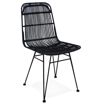 MANIFIK krzesło rattanowe k. czarny - Kokoon Design