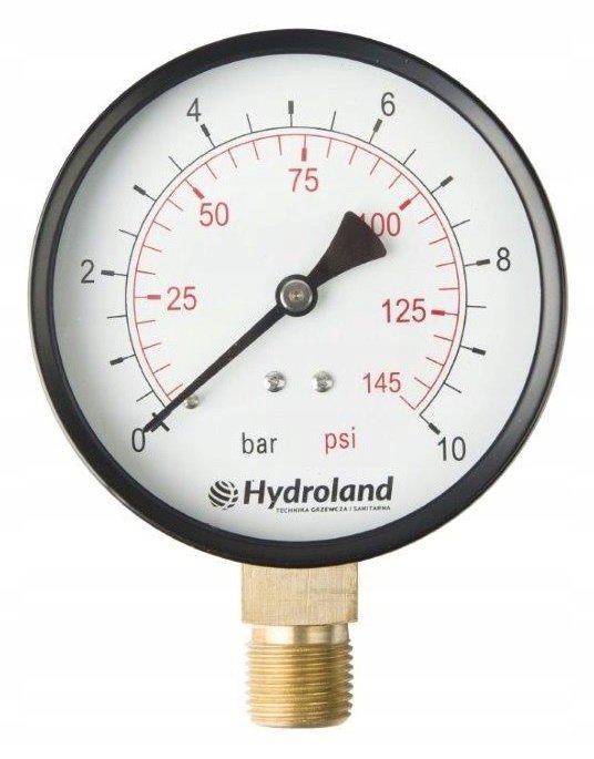 Manometr Radialny Boczny 0-2,5 Bar 100mm Rurka - Hydroland | Sklep ...
